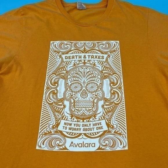 Graphic “Death & Taxes” Tee - Picture 2 of 3